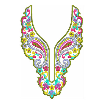 Pashtun Clothing Embroidery Neck Yoke Gala Design