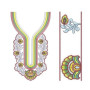 Wedding Fashion Neck Embroidery Design