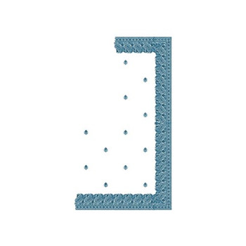 C Pallu Saree Embroidery Design