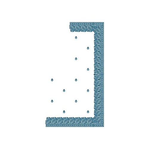 C Pallu Saree Embroidery Design